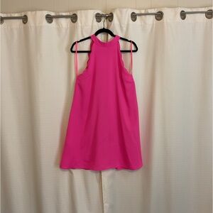 Vibrant Pink Sleeveless Dress